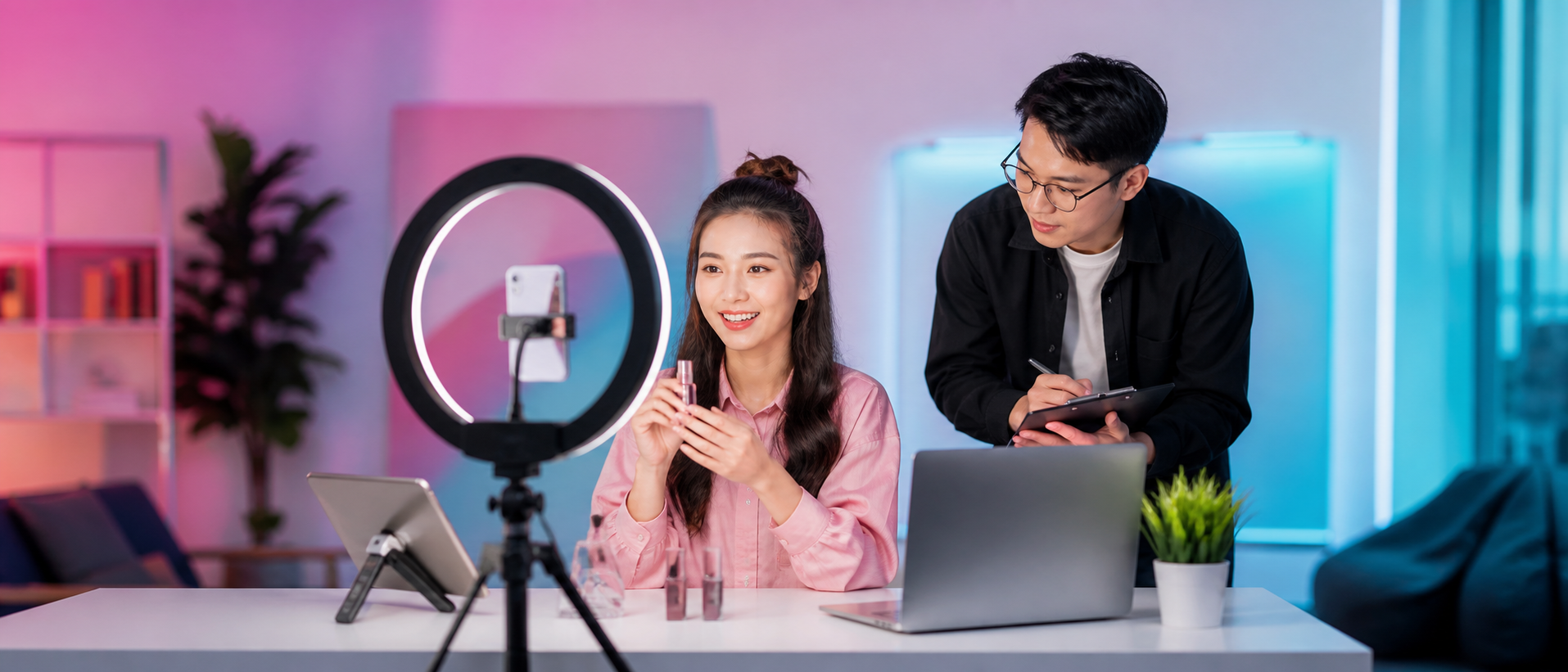 Không gian đào tạo livestream chuyên nghiệp